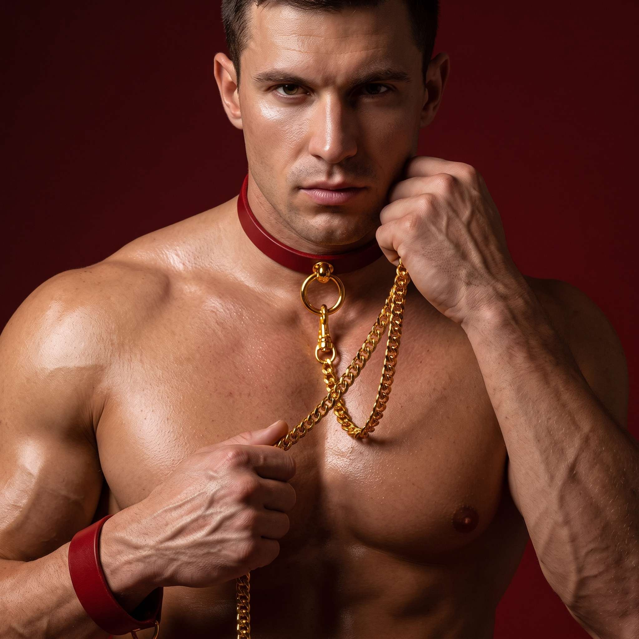 Luxury collar Red